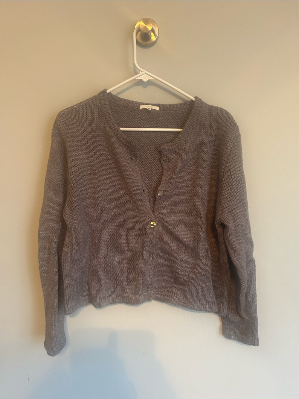 Women’s Knit Button-Front Sweater Cardigan - Gray